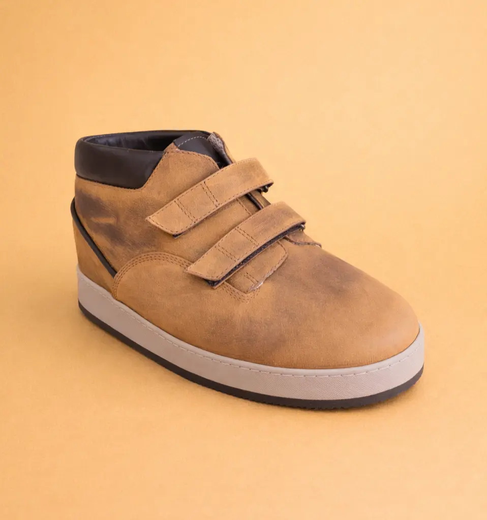 baskets orthopediques homme jaune