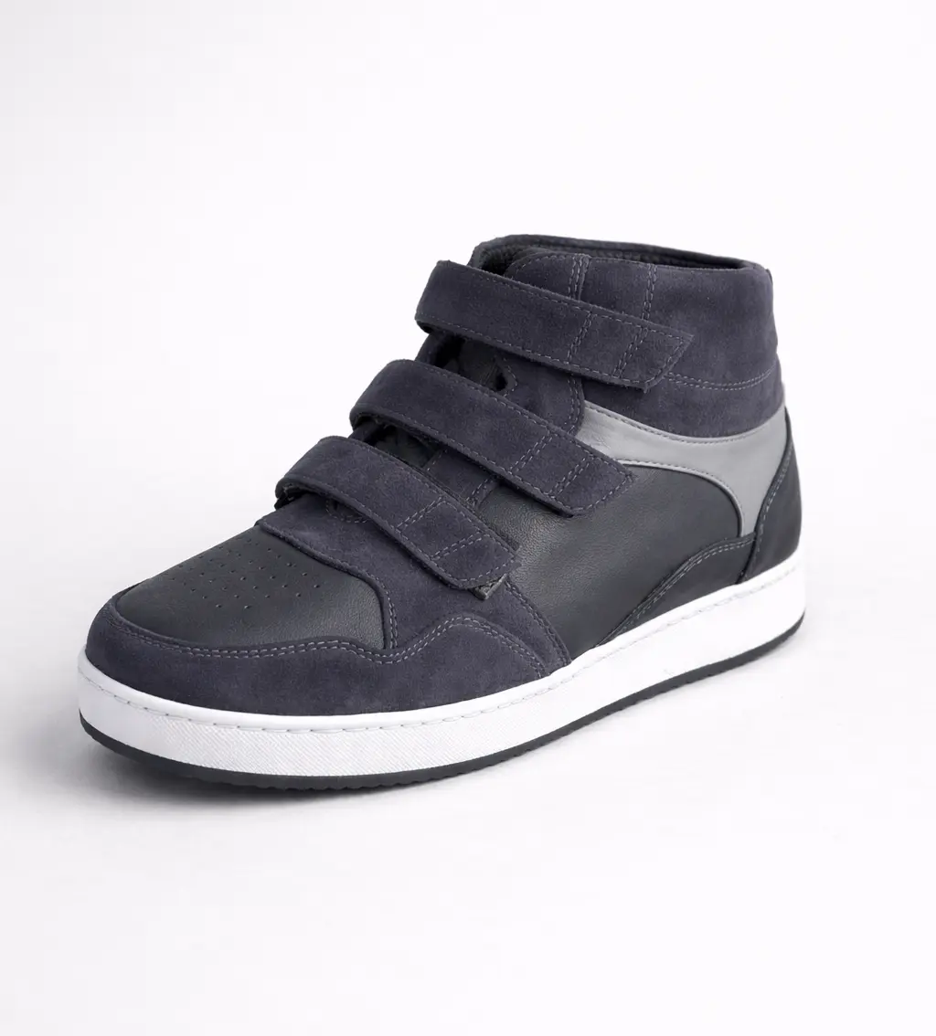 baskets orthopediques bleu homme