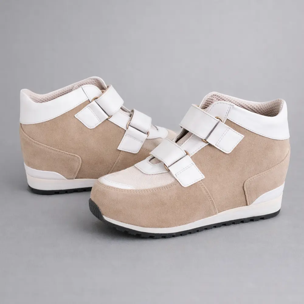 baskets orthopediques femme beige