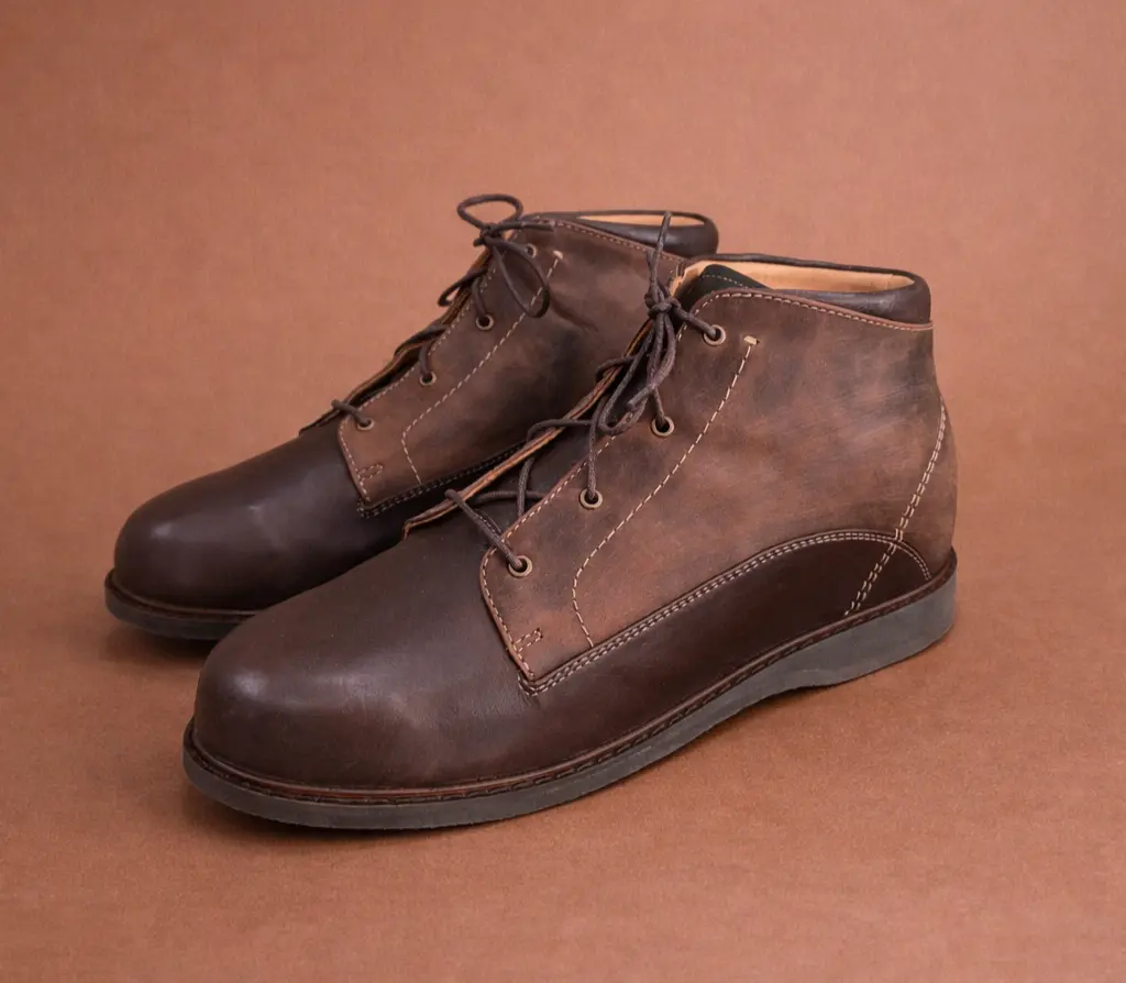 bottines orthopediques marron homme