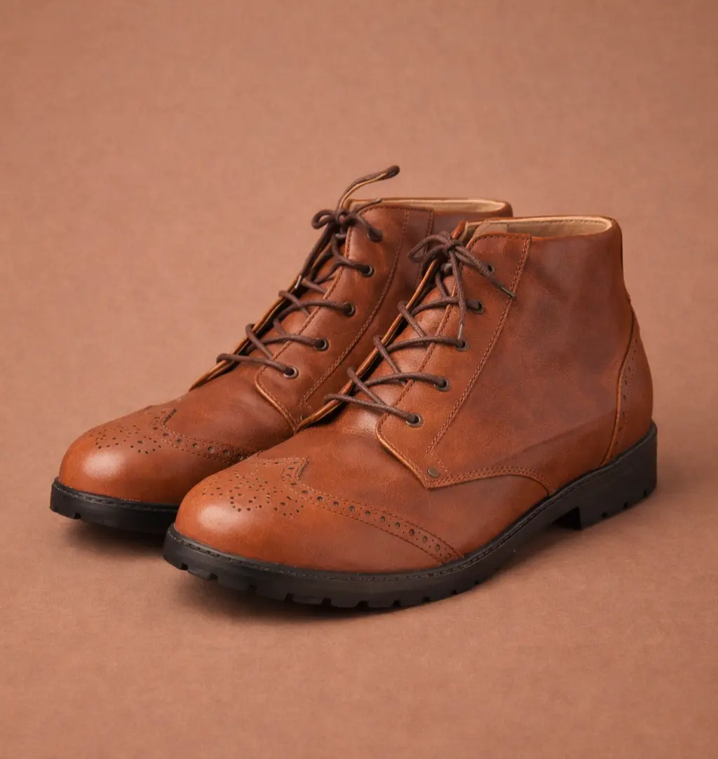 bottines orthopediques femme marron derby