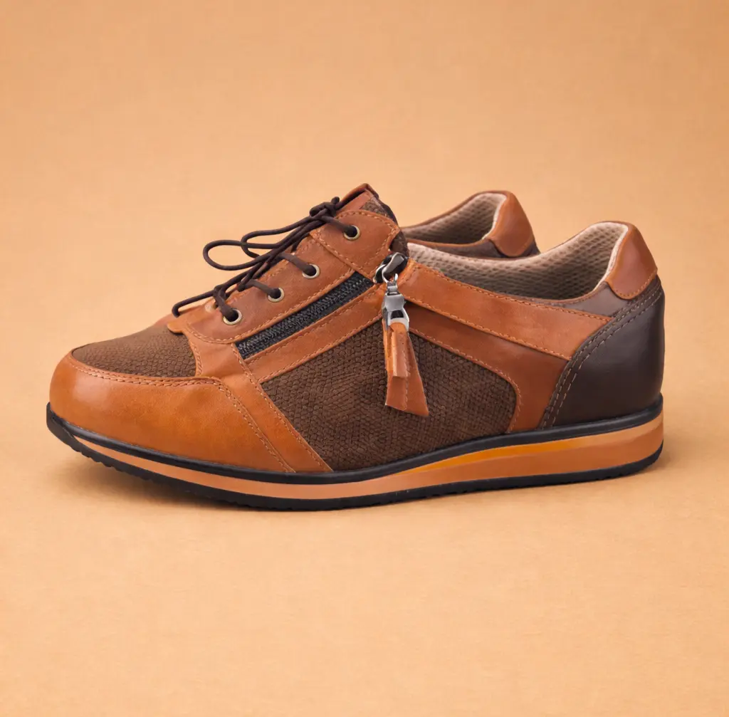 baskets orthopediqUES MODERNE HOMME MARRON